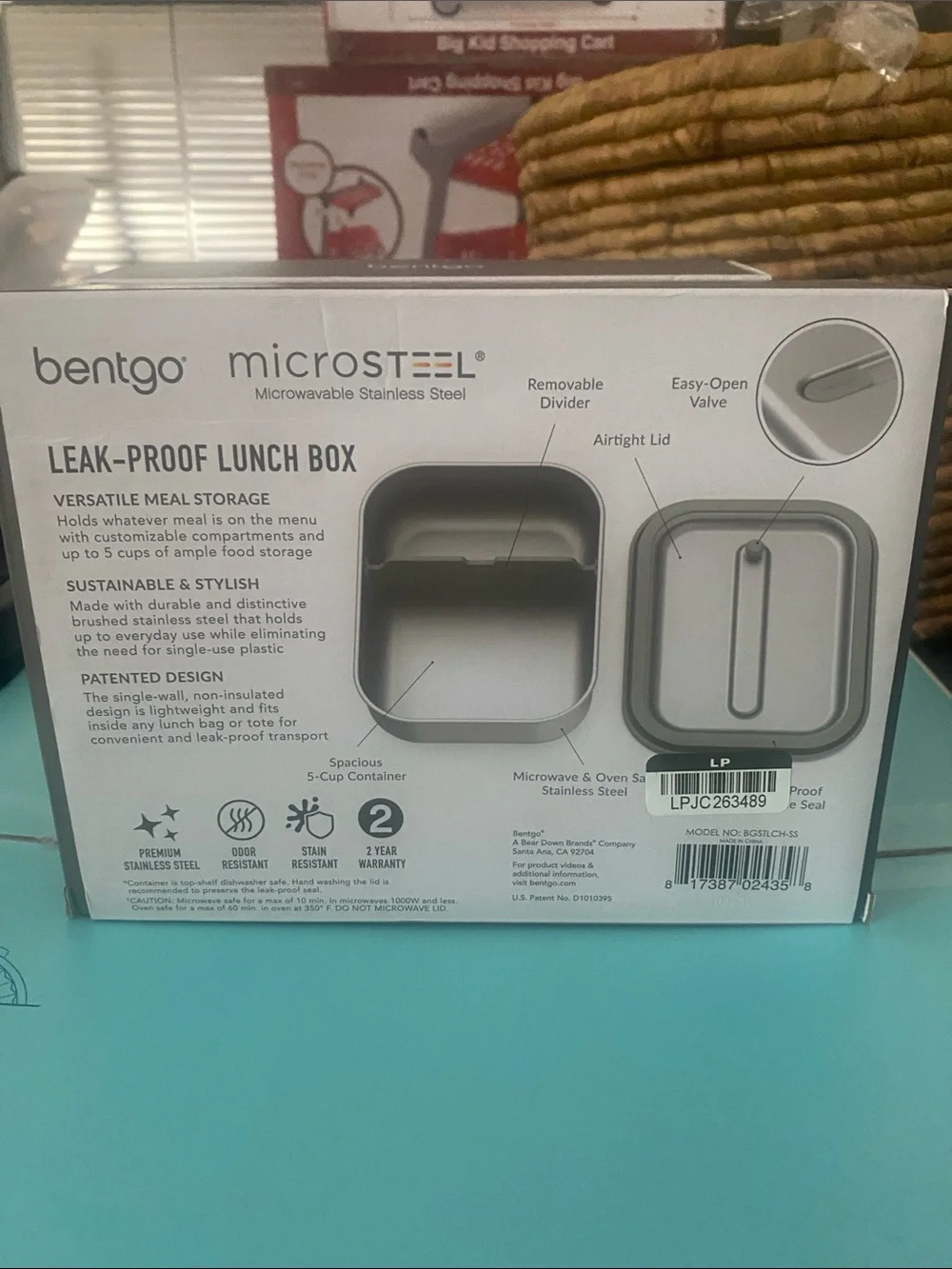 Bentgo Microsteel Leak-Proof Lunch Box - Stainless Steel. Set of 2.
